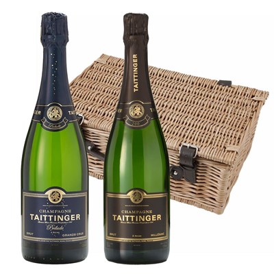 Taittinger Brut Vintage and Prelude Grand Crus Twin Hamper (2x75cl)